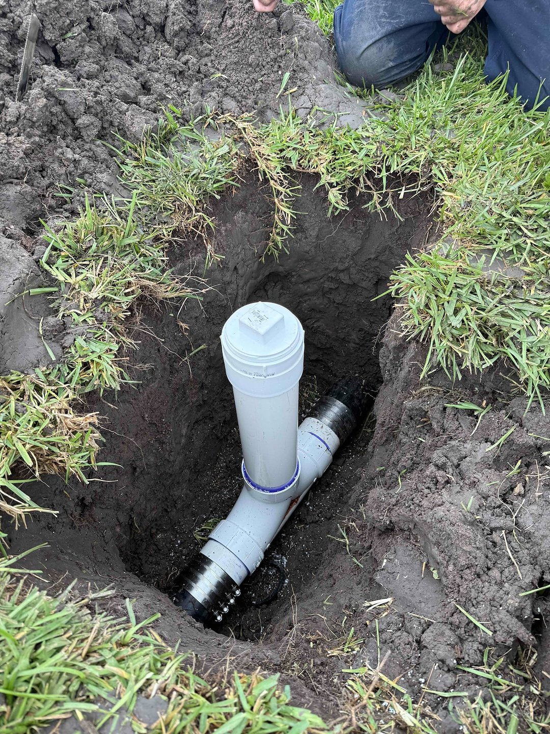 New Main Sewer Cleanout Installation for Residential Contractor in Dickinson, TX