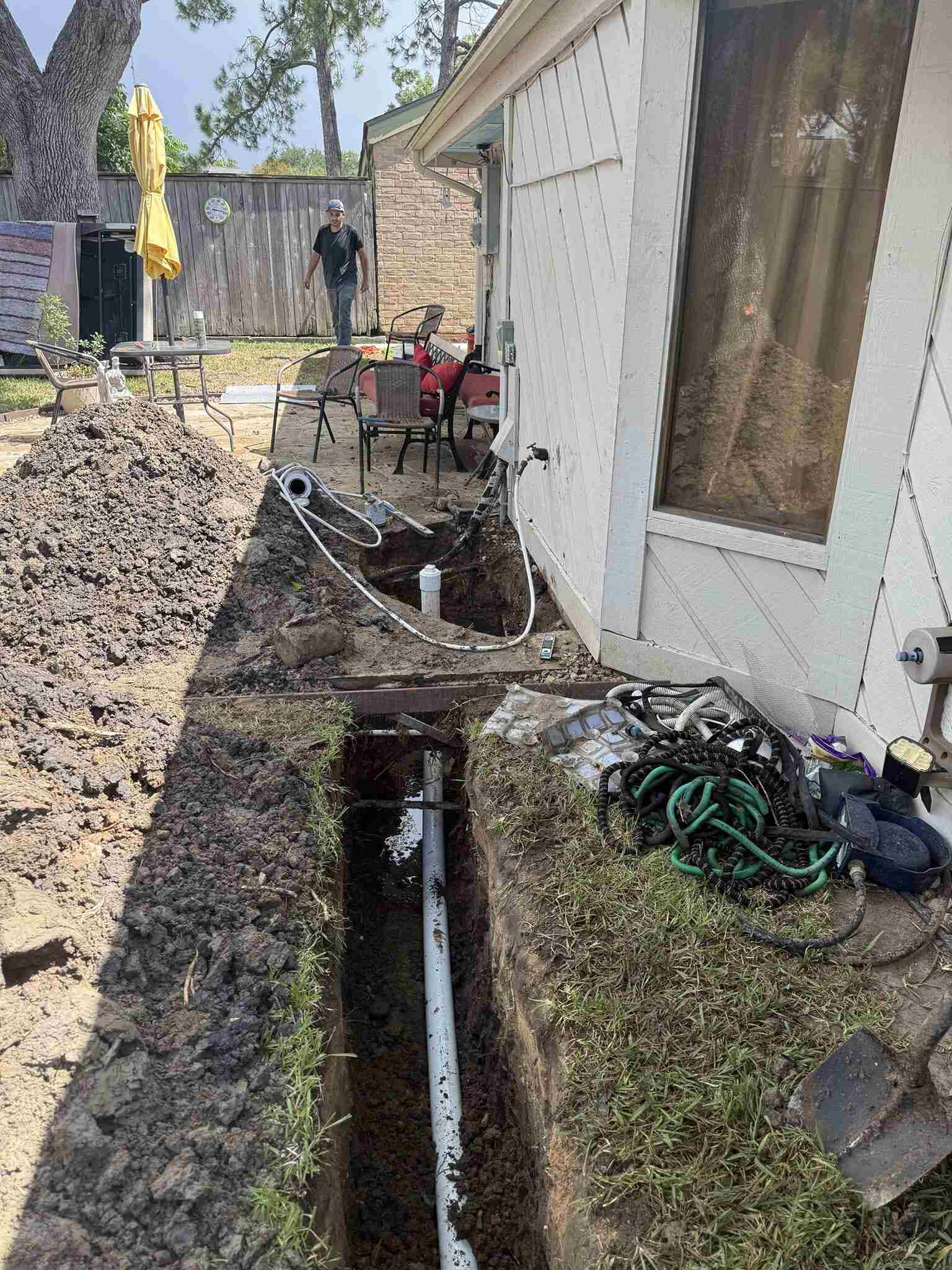 Nassau Bay Broek Main Water Line In progress 2